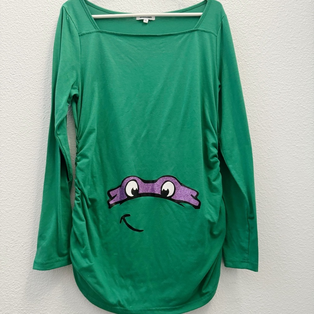 Ninja turtle maternity long sleeve tee XL